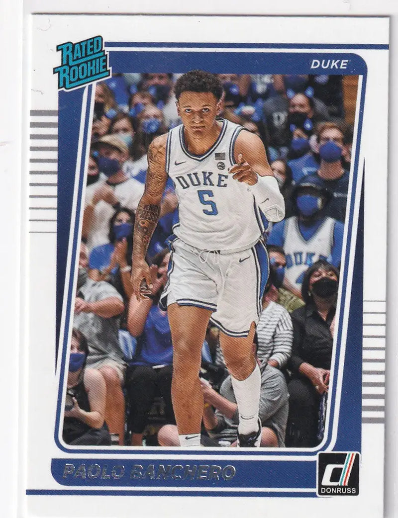 2022 DONRUSS RATED ROOKIE DRAFT PICK #2 PAOLO BANCHERO- ORALNDO MAGIC - Basketball Card Single