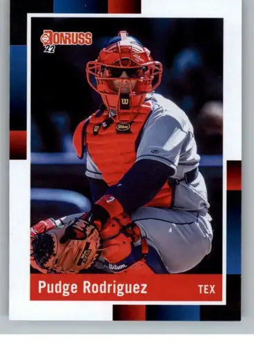 2022 Donruss Retro Ivan Rodriguez baseball card with original gloss in NM-MT condition