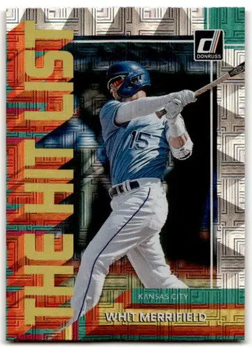2022 Donruss The Hit List Vector #6 Whit Merrifield NM-MT Royals ID:42101 - Baseball Card Single