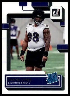 2022 Donruss Travis Jones RC 384 Baltimore Ravens - Football Card Single
