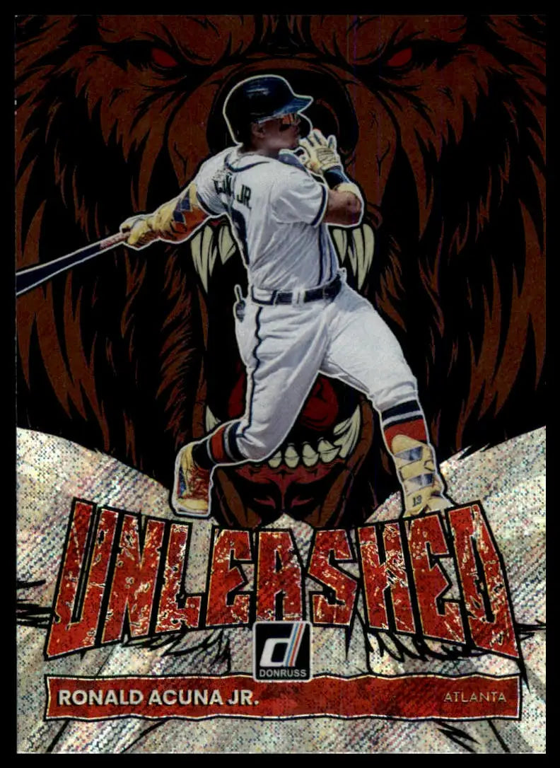 2022 Donruss - Unleashed Rapture Ronald Acuna Jr. UL-5 Atlanta Braves NM - Baseball Card Single