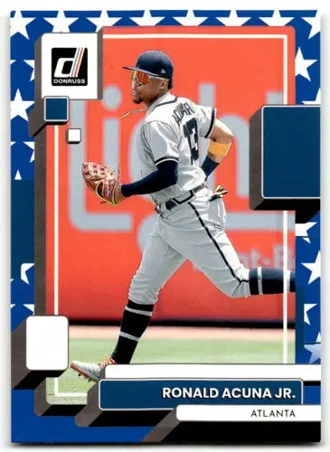 2022 Donruss Variations Independence Day #121 Ronald Acuna Jr. NM-MT Br ID:42107 - Baseball Card Single