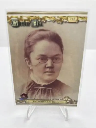 Katharine Lee Bates trading card from 2022 Historic Autographs Gilded Age series