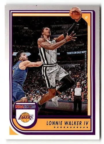 Original gloss Lonnie Walker IV basketball card Los Angeles Lakers collectible