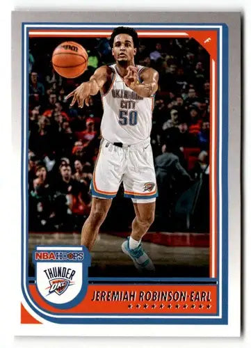 Original gloss 2022 Hoops Jeremiah Robinson-Earl Oklahoma City Thunder basketball trading card