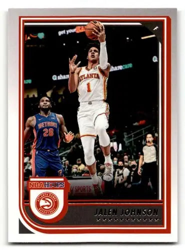 Original gloss Jalen Johnson Atlanta Hawks basketball card from 2022 Hoops series