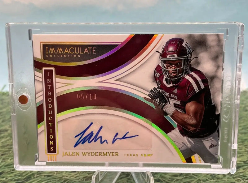 Jalen Wydermyer autographed trading card in Holo Silver from 2022 Immaculate Collegiate