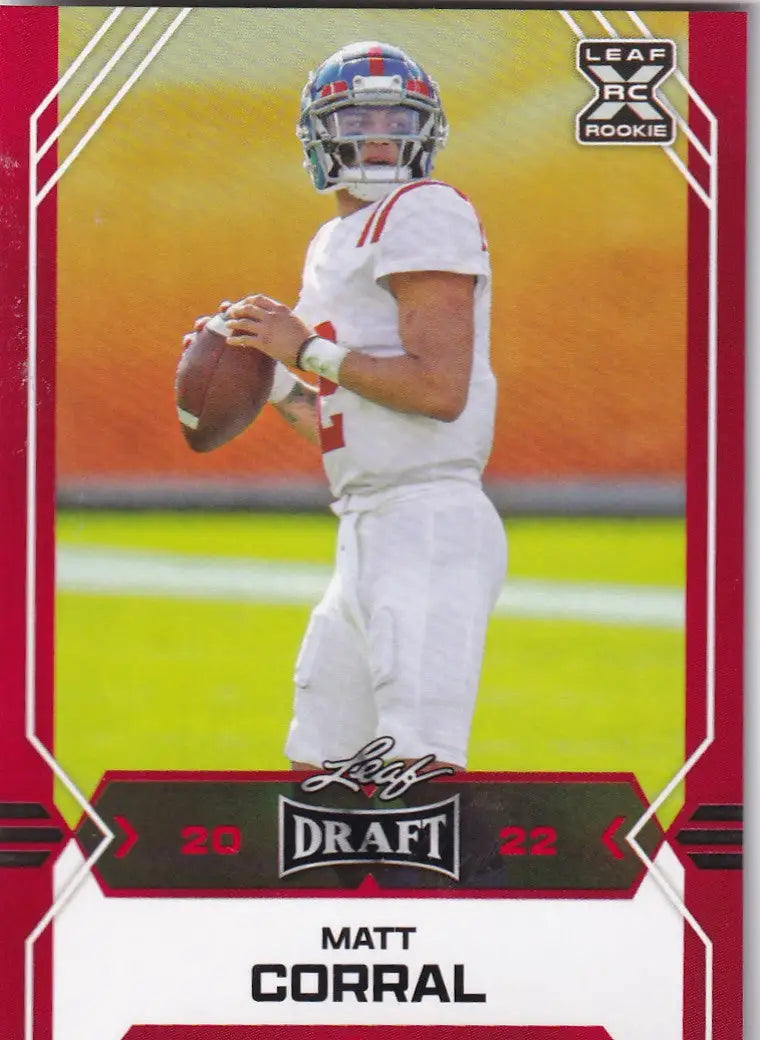 2022 LEAF DRAFT RED COMPLETE SET 1-10- WASHINGTON COMMANDERS - Football Card Single