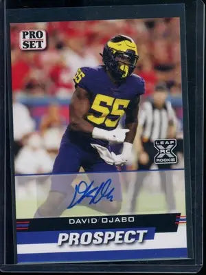 2022 Leaf Pro Set David Ojabo #PSP-D01 Autograph RC Football - Football Card Single