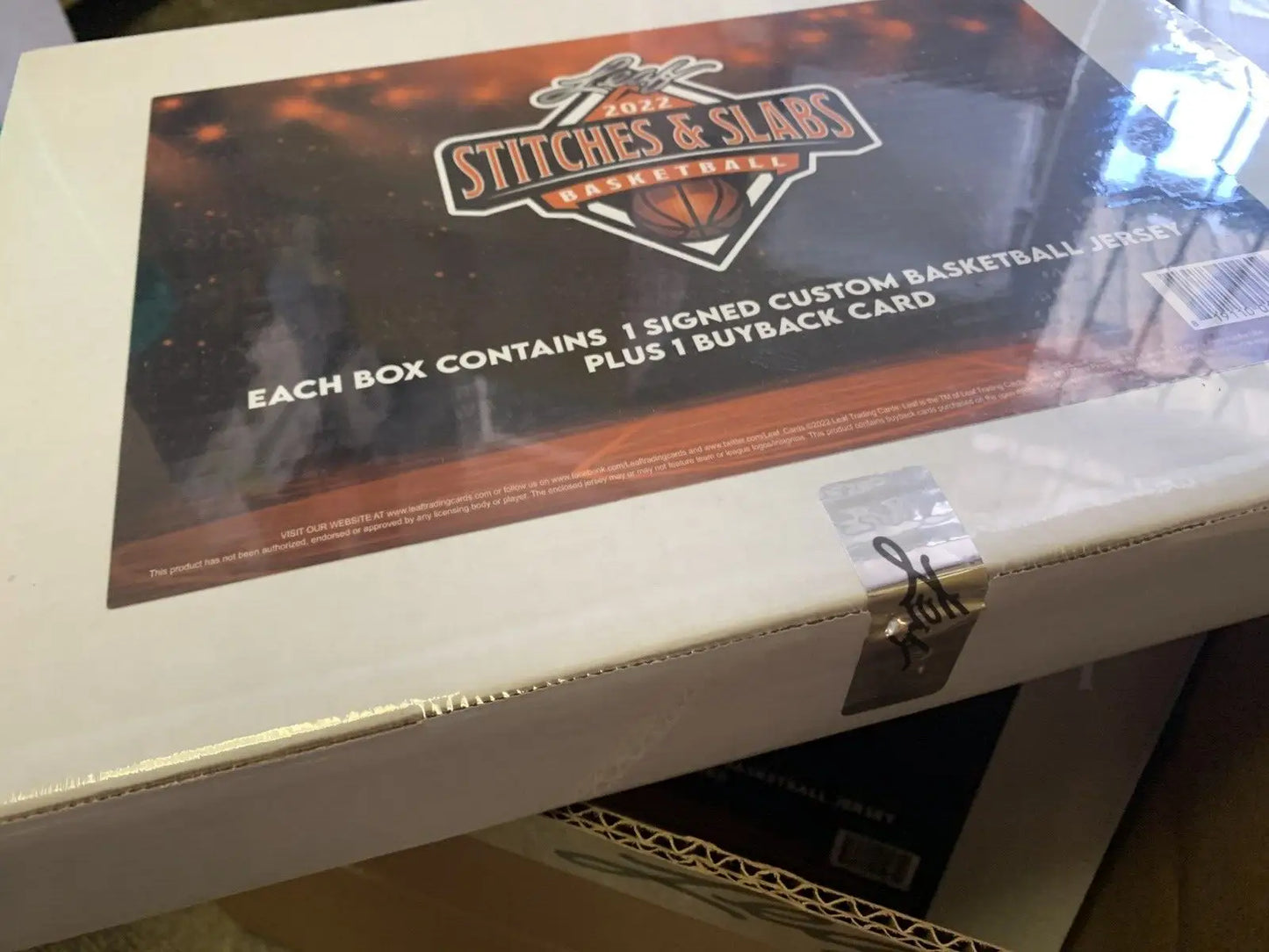 2022 Leaf Stitches & Slabs Basketball Hobby Box 1 AUTO Jersey & 1 Buyback Card