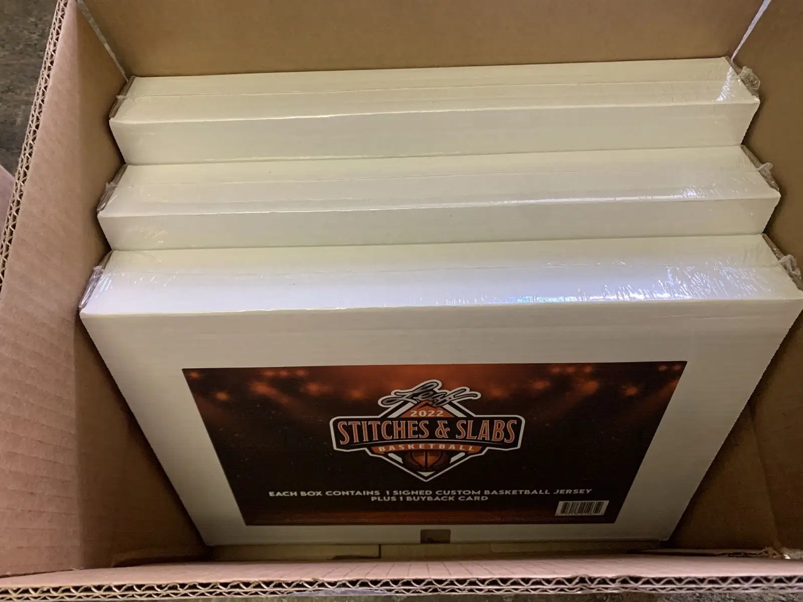 2022 Leaf Stitches & Slabs Basketball Hobby Box 1 AUTO Jersey & 1 Buyback Card - Basketball Card Box