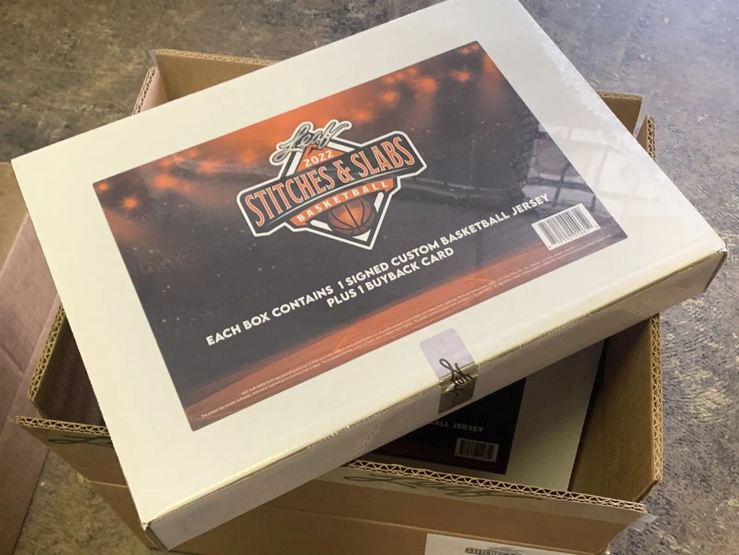 2022 Leaf Stitches & Slabs Basketball Hobby Box 1 AUTO Jersey & 1 Buyback Card - Basketball Card Box