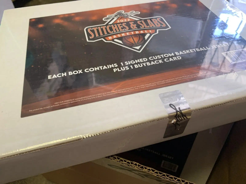 2022 Leaf Stitches & Slabs Basketball Hobby Box 1 AUTO Jersey & 1 Buyback Card - Basketball Card Box