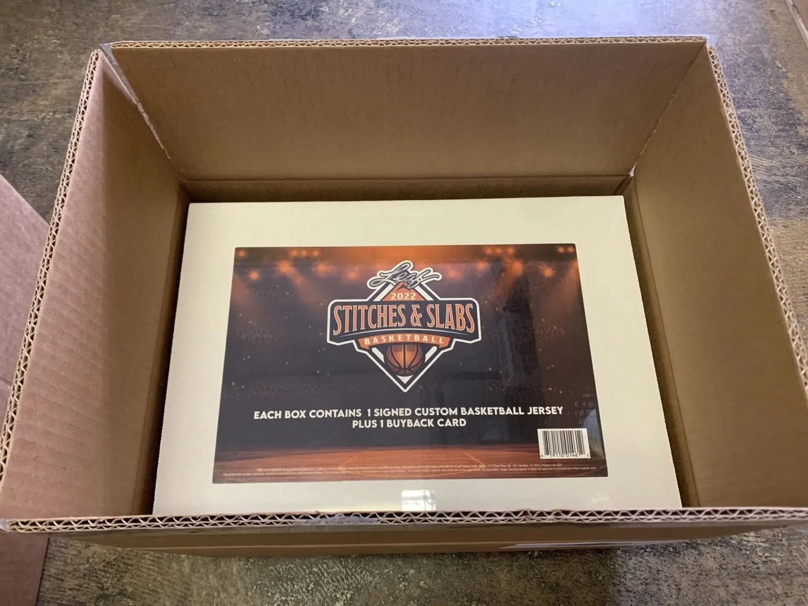 2022 Leaf Stitches & Slabs Basketball Hobby Box 1 AUTO Jersey & 1 Buyback Card