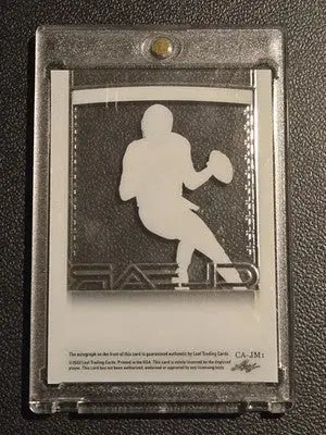 2022 Leaf Trinity #CA-JM1 Joe Montana Clear Autographs Silver #/99 - Football Card Single
