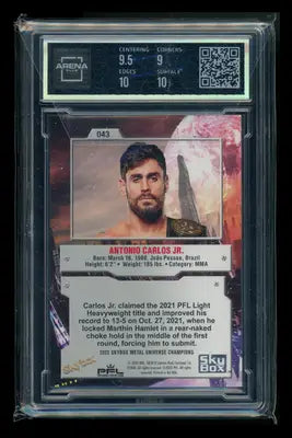 2022 Metal Champions Precious Metal Gems Aqua Antonio Carlos Jr. #043 AC 9.5