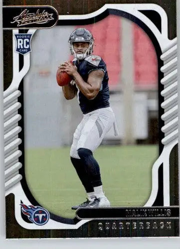 Malik Willis rookie card from Panini Absolute 2022 with original gloss Titans ID 50460