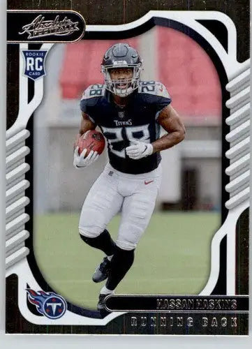 Original gloss Panini Absolute Hassan Haskins rookie card for Tennessee Titans display