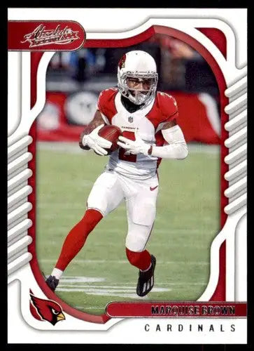 Marquise Brown football card from Panini Absolute 2022 with original gloss, NM-MT grade