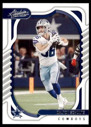Original gloss Panini Absolute Dalton Schultz football card from 2022 Cowboys product