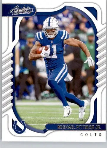 Original gloss Football trading card 2022 Panini Absolute Michael Pittman Jr Colts