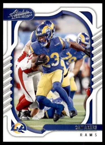 2022 Panini Absolute Cam Akers football card with original gloss LA Rams ID 52271