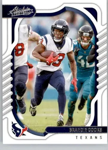 Original gloss Panini Absolute Brandin Cooks football trading card for 2022 Texans