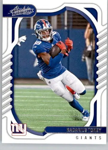 2022 Panini Absolute Kadarius Toney football card with original gloss NY Giants ID52276