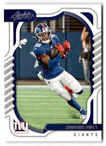 Original gloss Panini Absolute Kadarius Toney football card from 2022 NY Giants collection