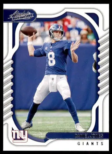 Original gloss Panini Absolute Daniel Jones football card 2022 NY Giants ID 66045