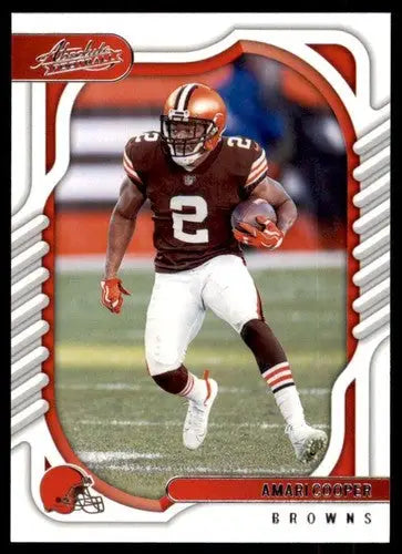 Panini Absolute Amari Cooper football card with original gloss in 2022 Panini Absolute set