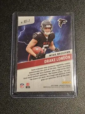 2022 Panini Absolute #BST-7 Drake London By Storm - Football Card Single