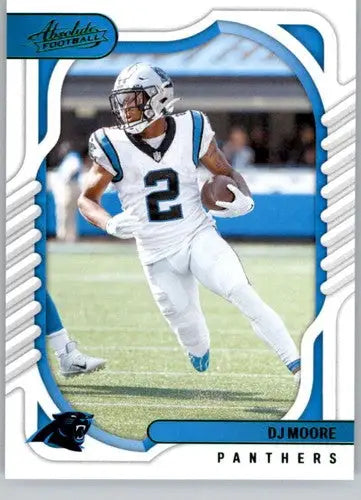 2022 Panini Absolute Green DJ Moore football card Panthers NM-MT Panini Absolute Green