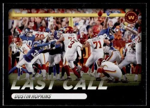 2022 Panini Absolute Last Call #11 Dustin Hopkins NM-MT ID:49253 - Football Card Single