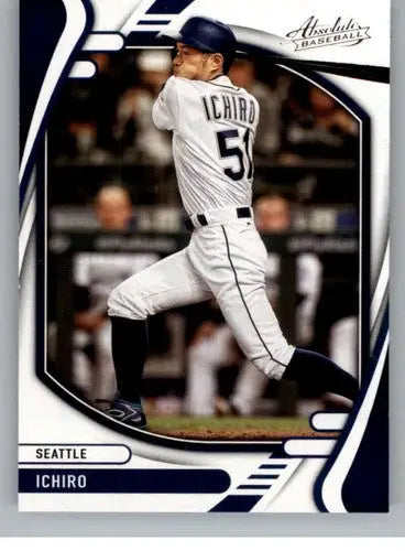 2022 Panini Absolute Retail Ichiro baseball card with original gloss Mariners ID 52373