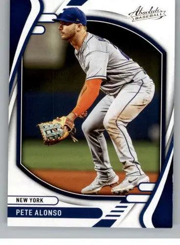 Original gloss Panini Absolute Pete Alonso baseball card from 2022 Panini Absolute retail