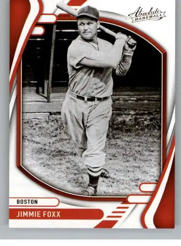 Original gloss Panini Absolute Jimmie Foxx baseball card from 2022 Panini Absolute Retail