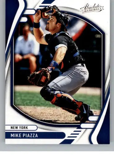Original gloss image of Mike Piazza baseball card from Panini Absolute Retail 2022