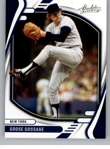 Goose Gossage baseball card from 2022 Panini Absolute Retail featuring New York Yankees