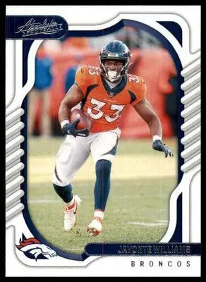 2022 Panini Absolute - Retail Javonte Williams 12 Denver Broncos - Football Card Single
