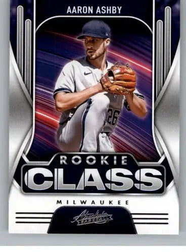 Original gloss of Aaron Ashby rookie baseball card from Panini Absolute Rookie series