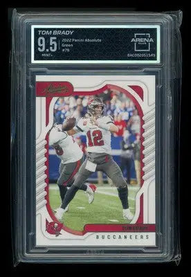 2022 Panini Absolute Tom Brady #78 Green Football Arena Club 9.5 - Football Card Single