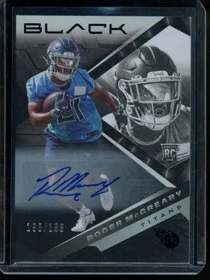 2022 Panini Black Roger McCreary #157 198/199 RC Football - Football Card Single