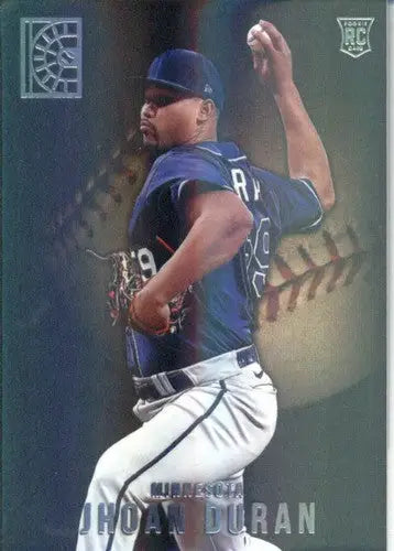 Baseball card featuring Jhoan Duran from Panini Capstone 2022 with original gloss