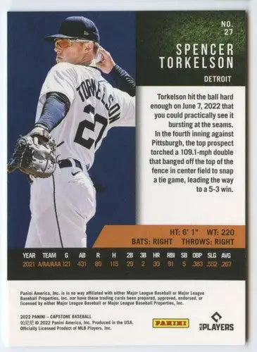 2022 Panini Capstone #27 Spencer Torkelson NM-MT Tigers ID:50606 - Baseball Card Single