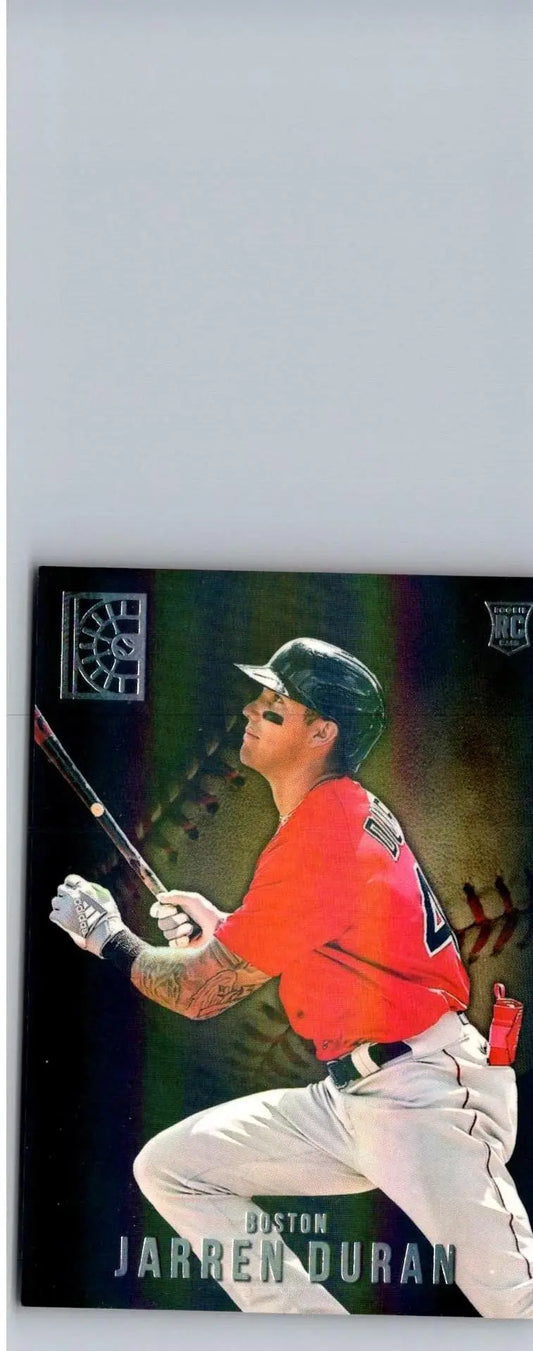 Baseball trading card of Jarren Duran from 2022 Panini Capstone Jarren Duran Gold