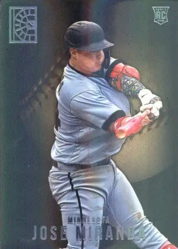 Original gloss baseball card featuring Jose Miranda from Panini Capstone 2022 Twins