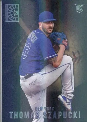 Original gloss Panini Capstone Thomas Szapucki baseball card 2022 Mets ID 53677