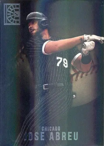 Original gloss of Jose Abreu baseball card from 2022 Panini Capstone series