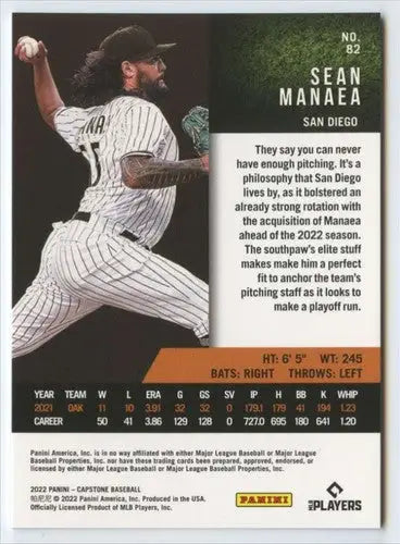 2022 Panini Capstone #82 Sean Manaea NM-MT Padres ID:50618 - Baseball Card Single